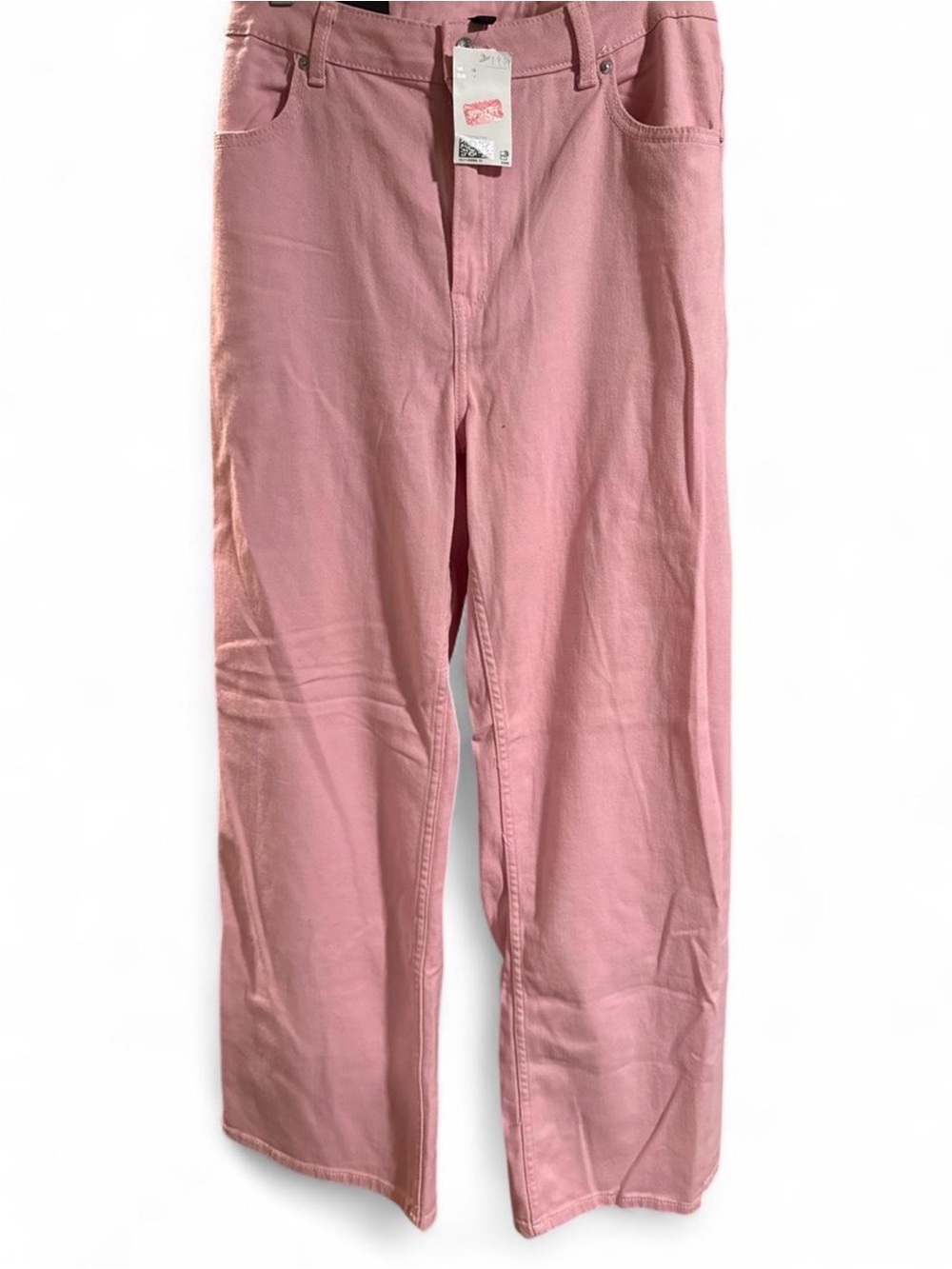 H&M Wide Leg Pants in Soft Pink